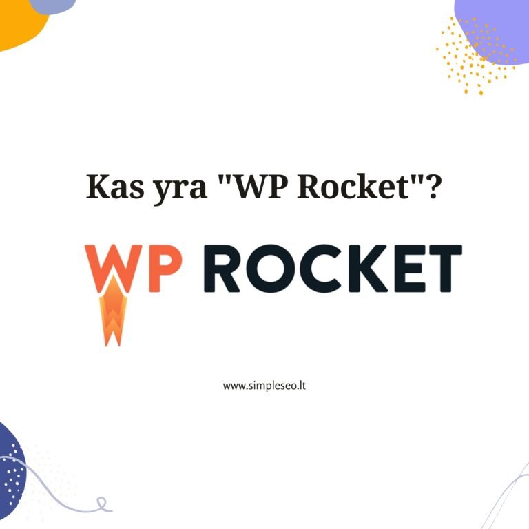 Kas yra „WP Rocket”?